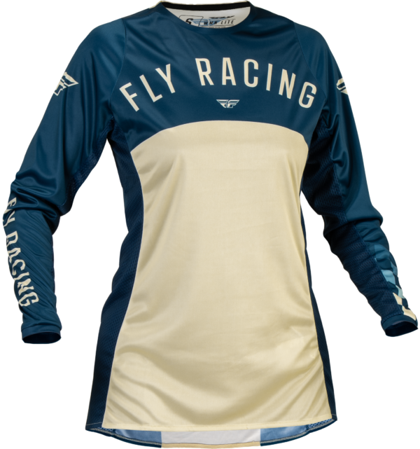 FLY RACING WOMEN'S LITE JERSEY NAVY/IVORY LG - 377-622L