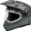 FLY RACING TREKKER CW SOLID HELMET DUAL SHLD GREY LG - 73-31363L - Image 2