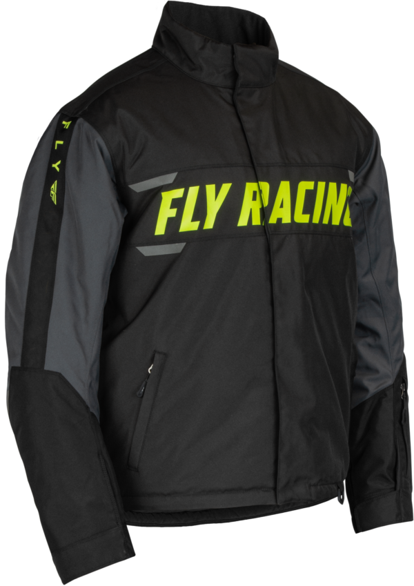 FLY RACING OUTPOST JACKET BLACK/GREY/HI-VIS SM - 470-5503S