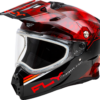 FLY RACING TREKKER CW CONCEAL HELMET DUAL SHLD RED/BLACK 2X - 73-313582X - Image 3