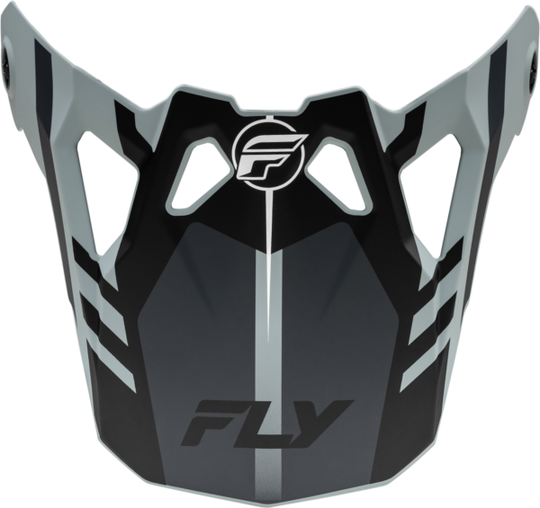 FLY RACING FORMULA CP KRYPTON VISOR MATTE GREY/BLACK M-2X - 73-0041