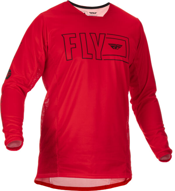 FLY RACING KINETIC FUEL JERSEY RED/BLACK LG - 375-423L