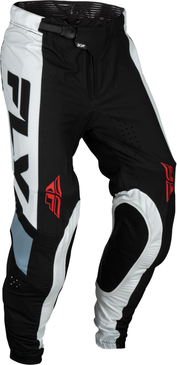 FLY RACING YOUTH LITE PANTS BLACK/WHITE/DENIM GREY SZ 26 - 377-73026