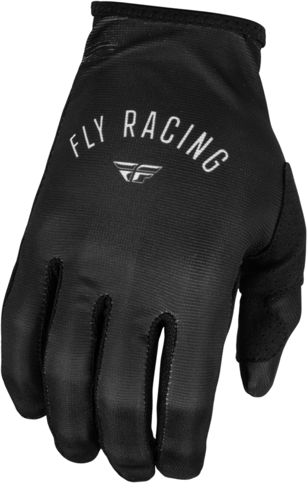 FLY RACING GIRL'S LITE GLOVES BLACK/LIGHT GREY YL - 377-610YL