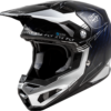 FLY RACING FORMULA S CARBON LEGACY HELMET BLUE CARBON/SILVER LG - 73-4448L - Image 3