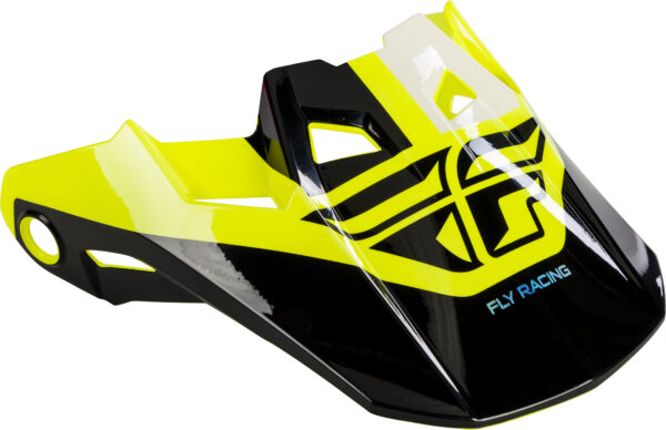 FLY RACING FORMULA VISOR BLACK/HI-VIS MD-LG - 73-47204M