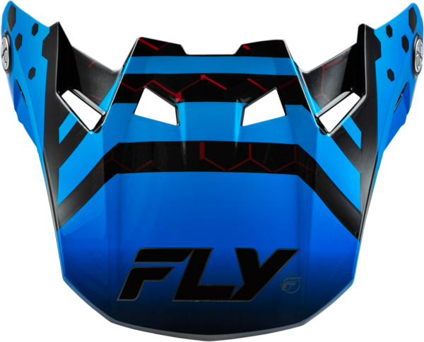 FLY RACING FORMULA CC TEKTONIC VISOR BLACK/BLUE/RED MD/LG - 73-4335