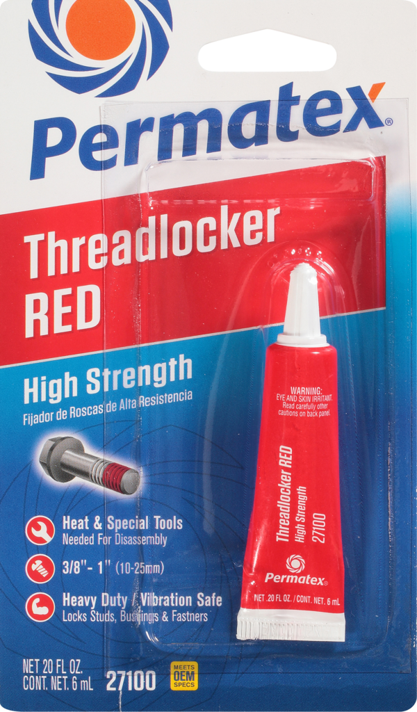PERMATEX HIGH STRENGTH THREADLOCKER RED 6 ML - 27100